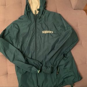 Superdry green/teal windbreaker